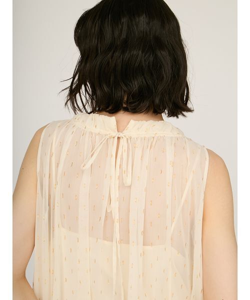 emmi(エミ)の「ラメドットボリュームワンピース(ワンピース・レディース・アイボリー/ネイビー・0/1)」の9枚目の写真