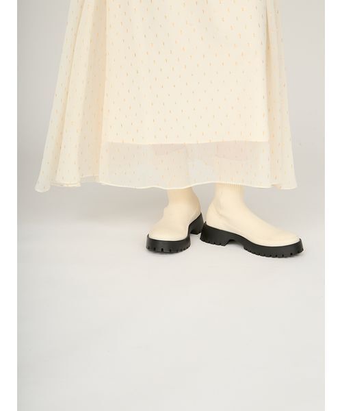 emmi(エミ)の「ラメドットボリュームワンピース(ワンピース・レディース・アイボリー/ネイビー・0/1)」の12枚目の写真