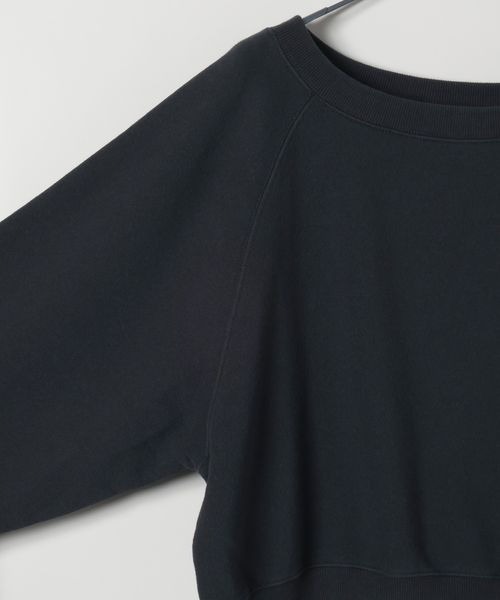 JEANASIS(ジーナシス)の「ヴィンテージウラケショートボートネックプルオーバー/591515(スウェット・レディース・ブラック/レッド/ブラウン/杢グレー/チャコールグレー/パープル・FREE)」の12枚目の写真