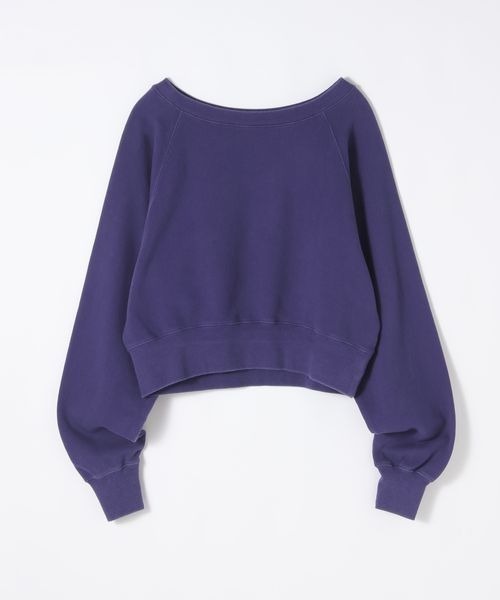 JEANASIS(ジーナシス)の「ヴィンテージウラケショートボートネックプルオーバー/591515(スウェット・レディース・ブラック/レッド/ブラウン/杢グレー/チャコールグレー/パープル・FREE)」の10枚目の写真