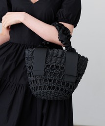 《新品・未使用タグ付き》DATOU 黒 かごバッグ ブランド古着】かごバッグ（ブラック/黒色系）古着通販 - ZOZOUSED