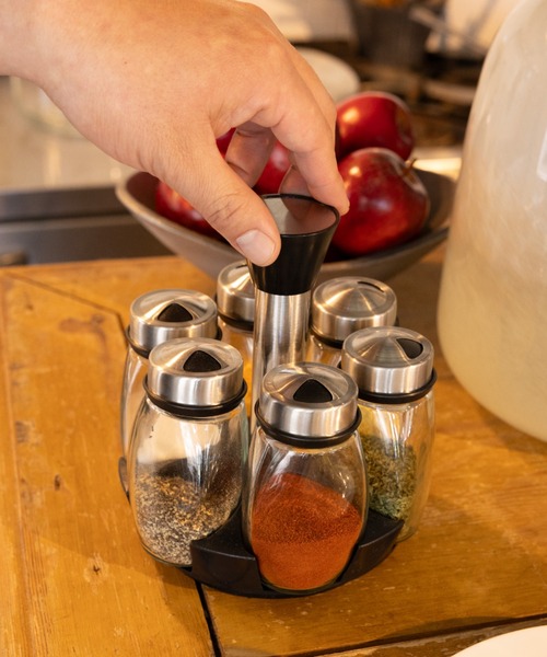 MULTI HOLE SPICE JAR SET OF 6/調味料入れ スパイスジャー 6pcs