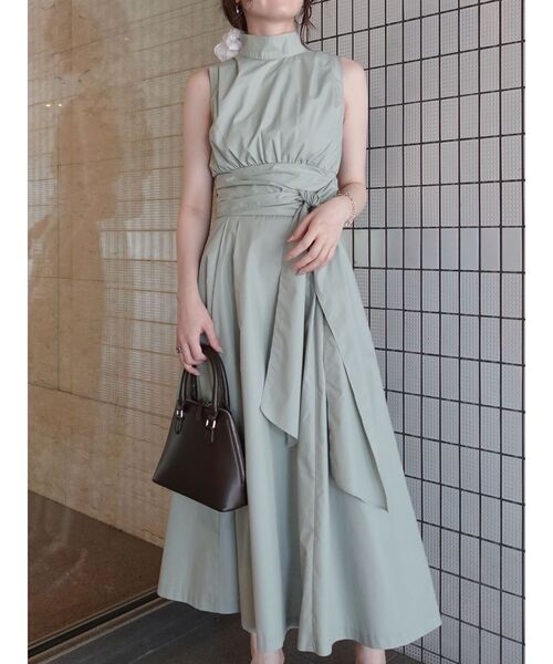 LAGUNAMOON（ラグナムーン）の「ウエストタックシャツワンピース（ワンピース・レディース・ブラック/ミント・SMALL/MEDIUM）」の2枚目の写真