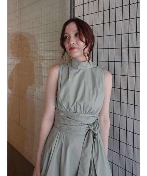 LAGUNAMOON（ラグナムーン）の「ウエストタックシャツワンピース（ワンピース・レディース・ブラック/ミント・SMALL/MEDIUM）」の4枚目の写真