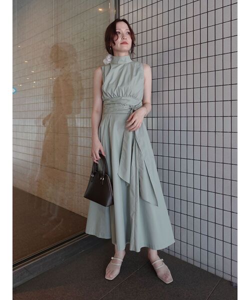 LAGUNAMOON（ラグナムーン）の「ウエストタックシャツワンピース（ワンピース・レディース・ブラック/ミント・SMALL/MEDIUM）」の5枚目の写真