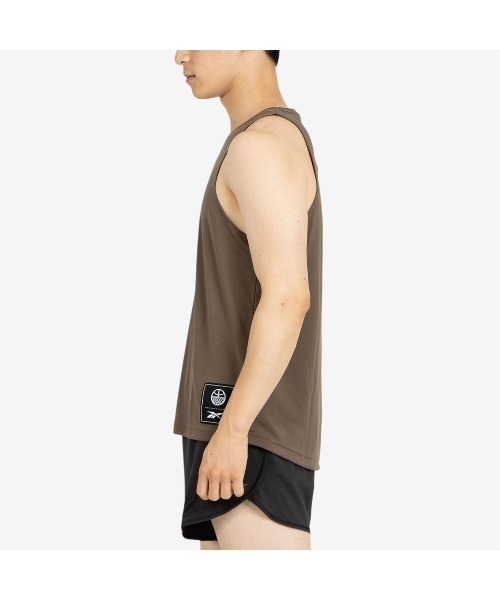 Reebok（リーボック）の「バスケットボール タンクトップ / BB HALF COURT TANK（タンクトップ・メンズ・ブラック/グリーン/ライトグレー・MEDIUM/SMALL/X-LARGE/LARGE）」の4枚目の写真