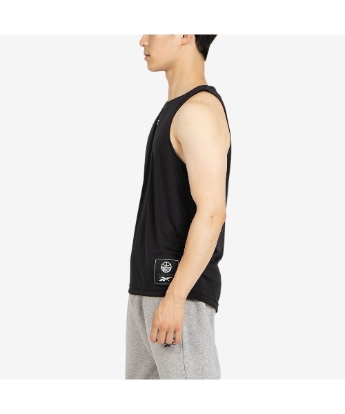 Reebok（リーボック）の「バスケットボール タンクトップ / BB HALF COURT TANK（タンクトップ・メンズ・ブラック/グリーン/ライトグレー・MEDIUM/SMALL/X-LARGE/LARGE）」の9枚目の写真