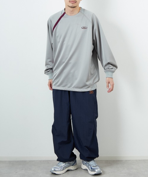 アンブロUmbro M ナイロントラックパンツ青 ピステパンツ UMBRO/アンブロ] 別注 ナイロントラックパンツ（その他パンツ