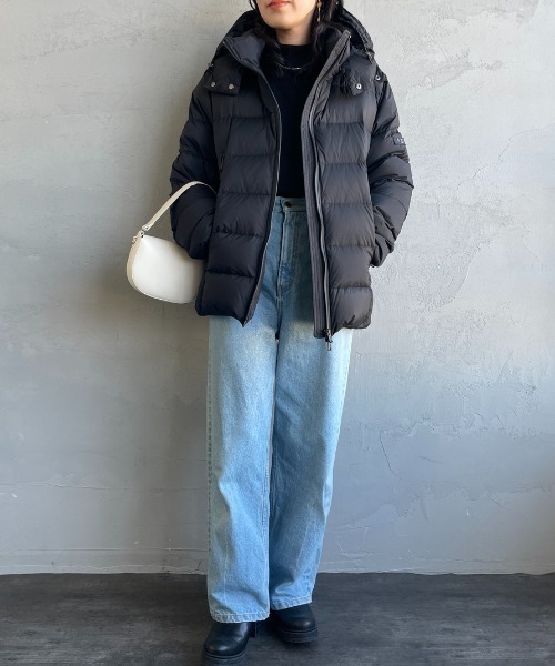 TATRAS（タトラス）の「[TATRAS/タトラス] BORBORE フードダウンジャケット（ダウンジャケット/コート・レディース・ブラック・3/2）」の2枚目の写真