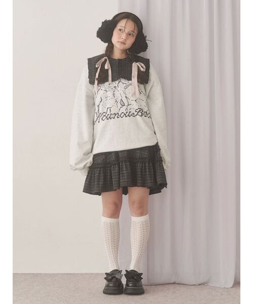 merry jenny（メリージェニー）の「Nounou Bearスウェット（スウェット・レディース・ボルドー/ライトグレー/ベージュ/チャコールグレー・FREE）」の16枚目の写真