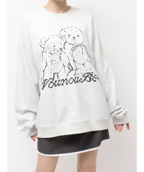 merry jenny（メリージェニー）の「Nounou Bearスウェット（スウェット・レディース・ボルドー/ライトグレー/ベージュ/チャコールグレー・FREE）」の17枚目の写真