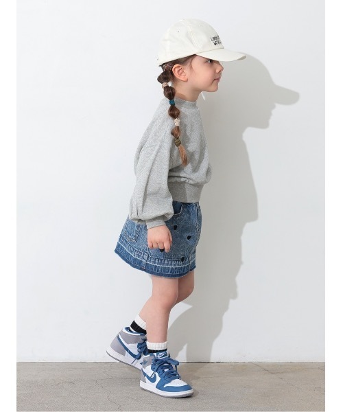 Ocean&Ground（オーシャン&グラウンド）の「ハート刺繍デニムミニスカート（スカート・キッズ・ブラック/ブルー・120/110/100/90/140/130）」の15枚目の写真