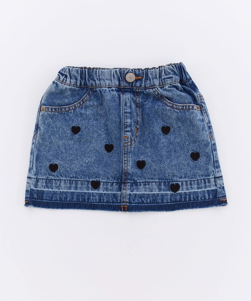 ハート刺繍デニムミニスカート（スカート）｜Ocean&Ground（オーシャン
