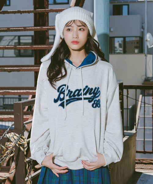 repipi armario（レピピ アルマリオ）の「ハイショクルーズフーディ（パーカー・キッズ・アイボリー/ベージュ/スミクロ/グレー/ブラック・LARGE/MEDIUM/SMALL）」の4枚目の写真