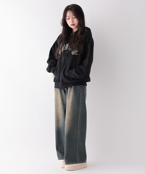 repipi armario（レピピ アルマリオ）の「ハイショクルーズフーディ（パーカー・キッズ・アイボリー/ベージュ/スミクロ/グレー/ブラック・LARGE/MEDIUM/SMALL）」の8枚目の写真