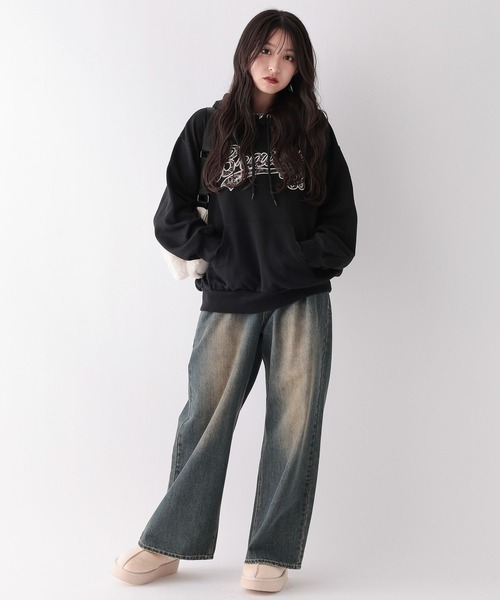 repipi armario（レピピ アルマリオ）の「ハイショクルーズフーディ（パーカー・キッズ・アイボリー/ベージュ/スミクロ/グレー/ブラック・LARGE/MEDIUM/SMALL）」の9枚目の写真