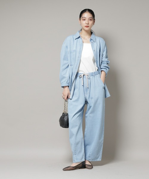 NANO universe（ナノユニバース）の「ドロストデニムパンツ