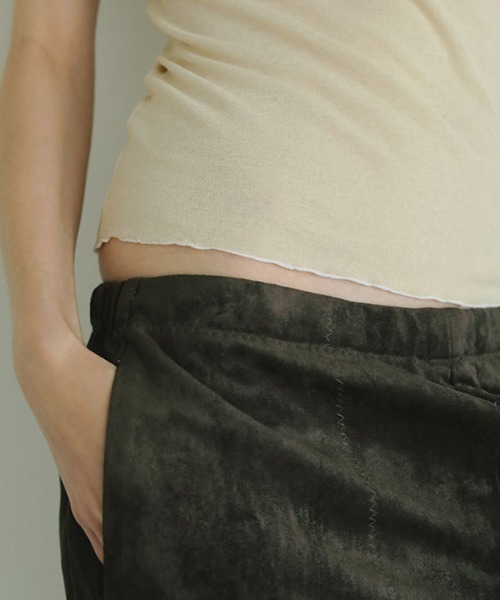 ETRE TOKYO（エトレトウキョウ）の「カラーメローシアーTee（Tシャツ/カットソー・レディース・ブラウン/ホワイト/ベージュ・FREE）」の7枚目の写真