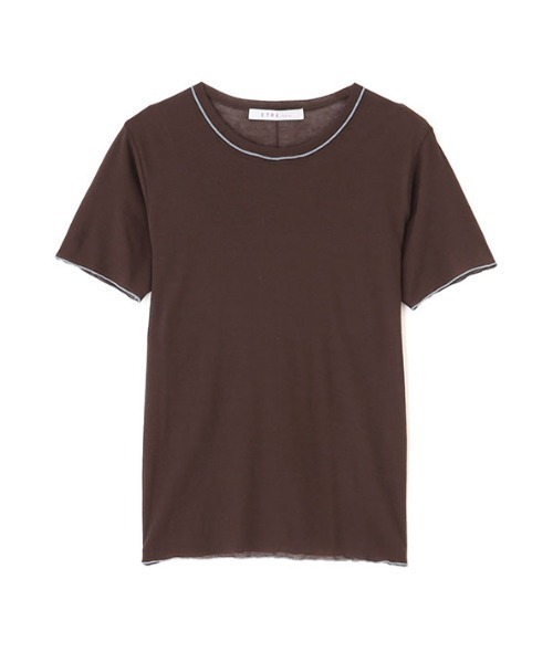 ETRE TOKYO（エトレトウキョウ）の「カラーメローシアーTee（Tシャツ/カットソー・レディース・ブラウン/ホワイト/ベージュ・FREE）」の20枚目の写真
