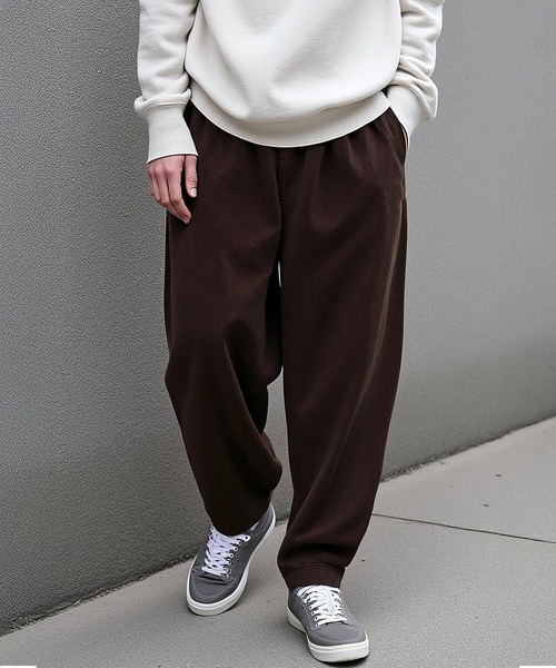 RED KAP(レッドキャップ)の「REDKAP/レッドキャップ バルーンコーデュロイパンツ アメカジ ロングパンツ ワイドパンツ ボトムス(その他パンツ・メンズ・ブラウン/カーキ/ブラック/ベージュ・M/L/XL)」の3枚目の写真