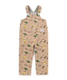 SLAP SLIP（スラップスリップ）の「【お揃い】デニムツイル恐竜ロケット総柄サロペット(80~120cm)（サロペット/オーバーオール）」