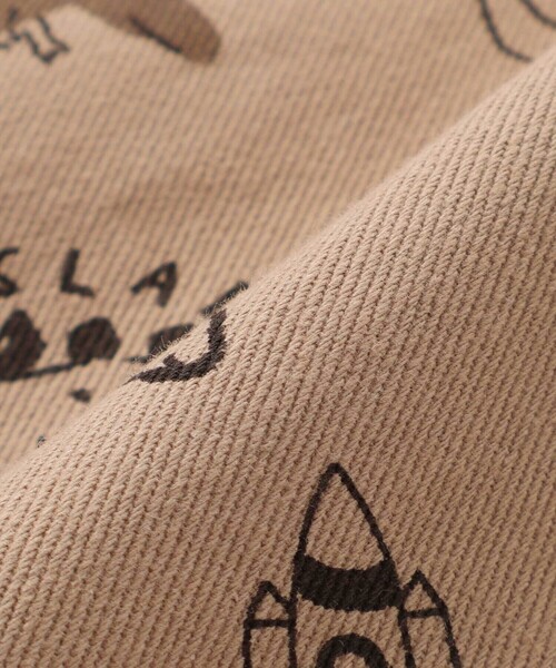 SLAP SLIP（スラップスリップ）の「【お揃い】デニムツイル恐竜ロケット総柄サロペット(80~120cm)（サロペット/オーバーオール・キッズ・ブルー系その他2/ベージュ系その他・80ｃｍ/110cm/120cm/100cm/90cm）」の17枚目の写真