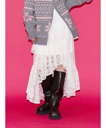 jouetie | アシメヘムシアーロングレーススカート(スカート)