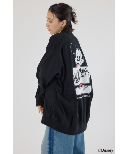 RODEO CROWNS WIDE BOWL（ロデオクラウンズワイドボウル）の「（ミッキー）ミリタリーブルゾン（ブルゾン・レディース・ブルー/ブラック/カーキ・FREE）」の10枚目の写真