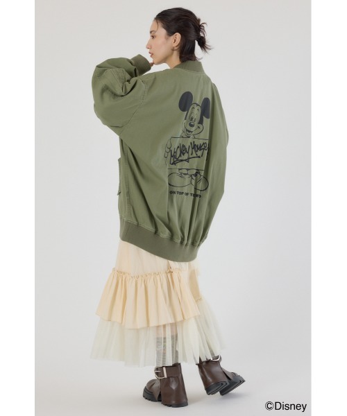 RODEO CROWNS WIDE BOWL（ロデオクラウンズワイドボウル）の「（ミッキー）ミリタリーブルゾン（ブルゾン・レディース・ブルー/ブラック/カーキ・FREE）」の19枚目の写真