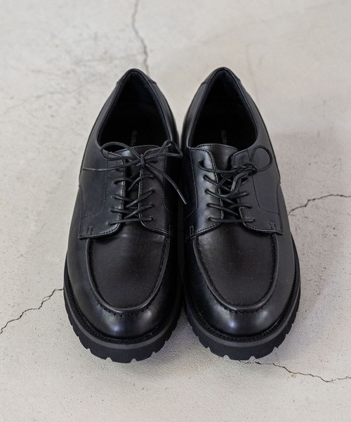 anrealage パッチワーク　レザーシューズ　27cm 黒 anrealage パッチワーク レザーシューズ 27cm 黒