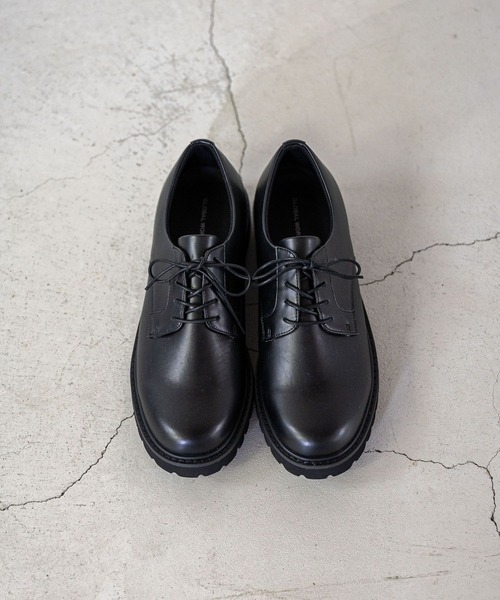 anrealage パッチワーク　レザーシューズ　27cm 黒 anrealage パッチワーク レザーシューズ 27cm 黒