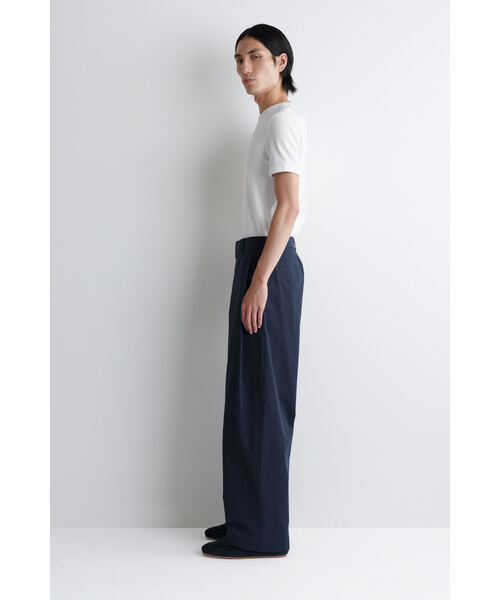 COS リラックスフィット　コットンワイドレッグパンツ RELAXED COTTON WIDE-LEG PANTS - NAVY | COS US