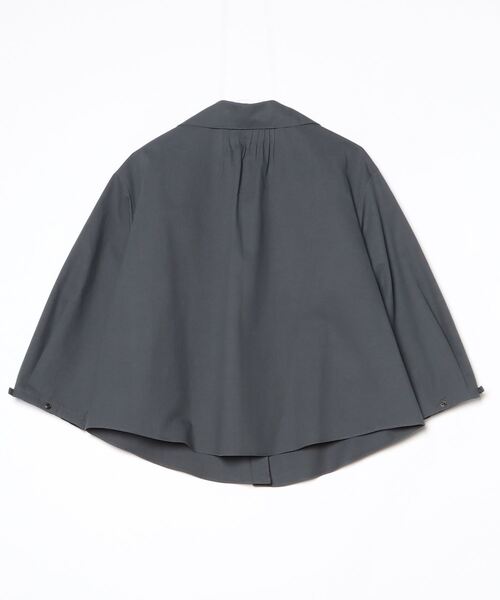 SIPULI(シプリ)の「High Density Twill セーラーピンタックブラウス(シャツ/ブラウス・レディース・キャメル/ダークグレー・2)」の3枚目の写真