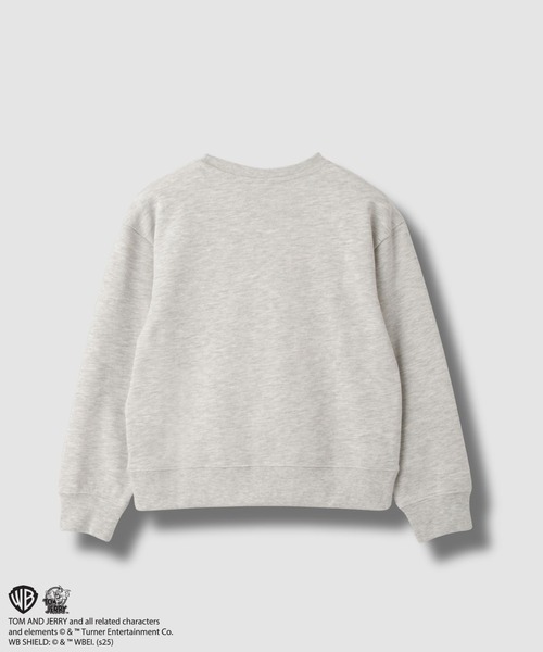 Tom&Jerry(トムアンドジェリー)の「TOM&JERRY サガラ刺繍トレーナー(Tシャツ/カットソー・キッズ・ベージュ/杢グレー・140/130/120)」の4枚目の写真