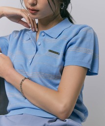 BORDER POLO TOP