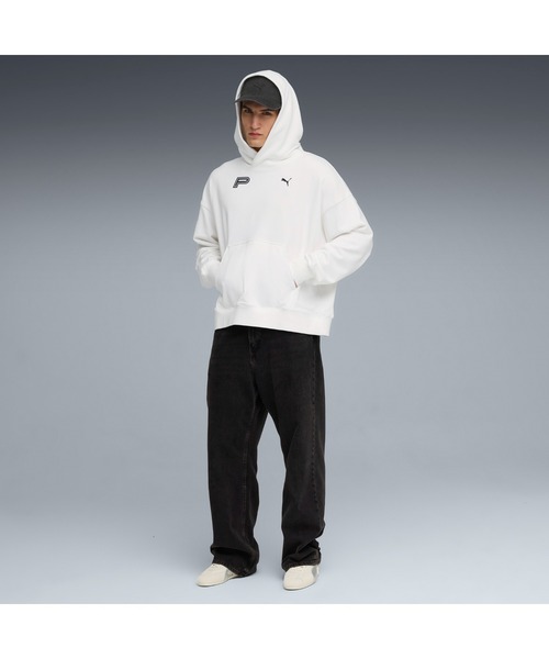 PUMA(プーマ)の「PUMA プーマ ユニセックス フューチャー プーマ アーカイブ グラフィック(パーカー・メンズ・ブラック×ホワイト/ホワイト×ブルー・LARGE/XX-LARGE/SMALL/MEDIUM/X-LARGE)」の4枚目の写真