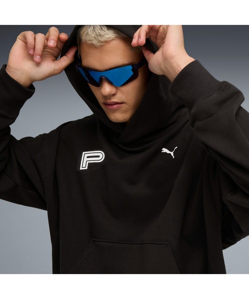 PUMA(プーマ)の「PUMA プーマ ユニセックス フューチャー プーマ アーカイブ グラフィック(パーカー・メンズ・ブラック×ホワイト/ホワイト×ブルー・LARGE/XX-LARGE/SMALL/MEDIUM/X-LARGE)」の8枚目の写真