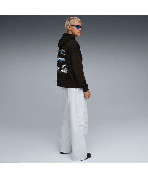 PUMA(プーマ)の「PUMA プーマ ユニセックス フューチャー プーマ アーカイブ グラフィック(パーカー・メンズ・ブラック×ホワイト/ホワイト×ブルー・LARGE/XX-LARGE/SMALL/MEDIUM/X-LARGE)」の9枚目の写真