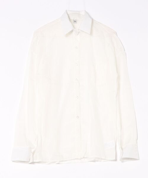STYLEBLOCK(スタイルブロック)の「シアーシャツ(シャツ/ブラウス・レディース・ベージュ系その他/ホワイト・M/XL)」の1枚目の写真