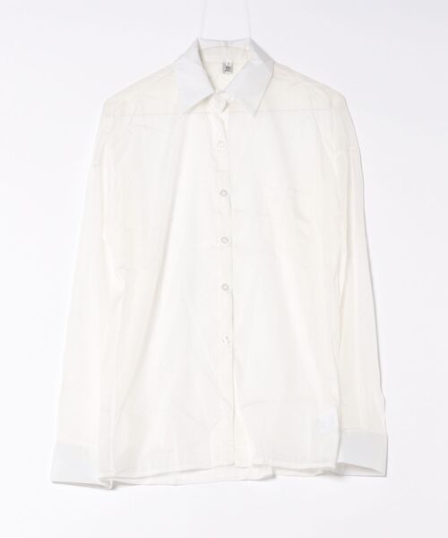 STYLEBLOCK(スタイルブロック)の「シアーシャツ(シャツ/ブラウス・レディース・ベージュ系その他/ホワイト・M/XL)」の2枚目の写真