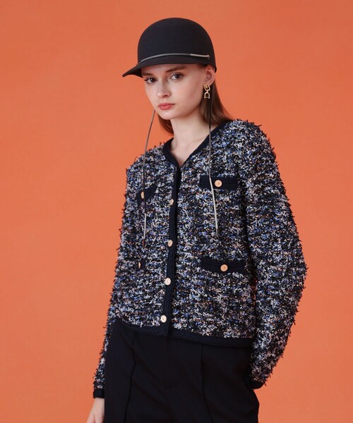 セール】メランジュツイード カーディガン（カーディガン/ボレロ