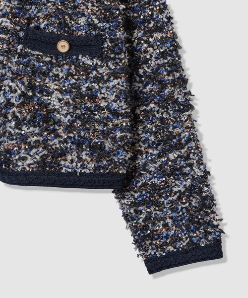 セール】メランジュツイード カーディガン（カーディガン/ボレロ