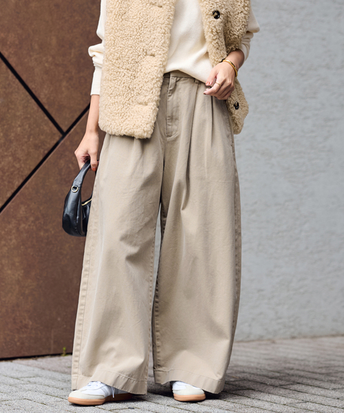 セール】CHINO SLOUCHY パンツ（チノパンツ）｜FRAMeWORK（フレーム