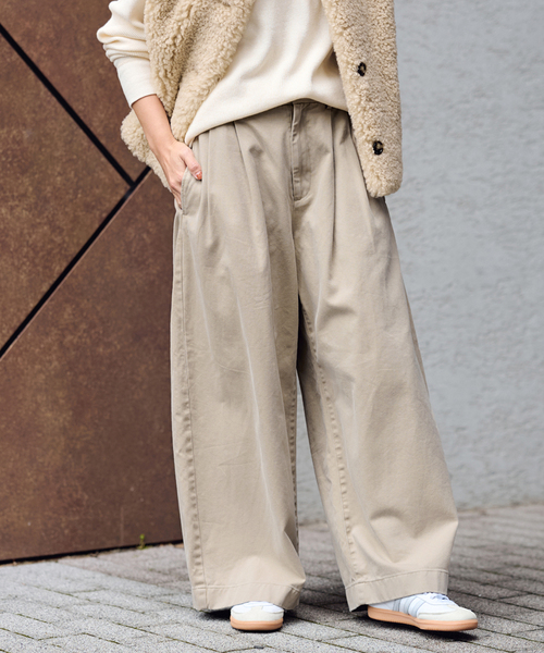 セール】CHINO SLOUCHY パンツ（チノパンツ）｜FRAMeWORK（フレーム