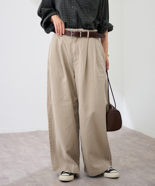 セール】CHINO SLOUCHY パンツ（チノパンツ）｜FRAMeWORK（フレーム