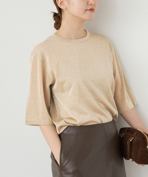 追加》ラメ Tシャツ（Tシャツ/カットソー）｜IENA（イエナ）の