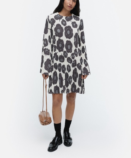 marimekko(マリメッコ)の「【一部店舗・オンラインストア限定】Frosti Tumma / Dress(ワンピース・レディース・ライトグレー・38/36/34)」の1枚目の写真