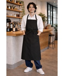 MAZEMAZE（マゼマゼ）の「キャンバスチェストエプロン　ロング（エプロン）」