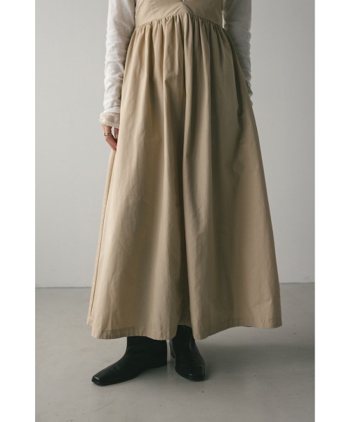STYLEMIXER(スタイルミキサー)の「ディープVジャンパースカート(ジャンパースカート・レディース・ベージュ/ブラック・SMALL/MEDIUM)」の20枚目の写真