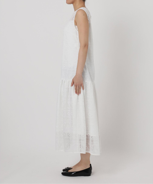 La TOTALITE（ラトータリテ）の「《追加》【洗える】レースティアードワンピース（ワンピース・レディース・ブラック・38/36）」の9枚目の写真